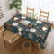 YQxwJL Rechteckige Tischdecke mit Eulen auf Baumzweigen, für Küche, Esszimmer, Tischdecken für Tische, Party, Hochzeit