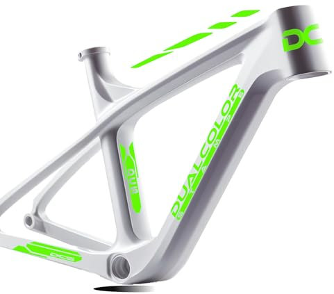 Set mit 7 Aufklebern für Fahrradrahmen, Aufkleber, Rahmen MTB BDC Universal Schutz, Code B0190 (fluoreszierendes Grün)