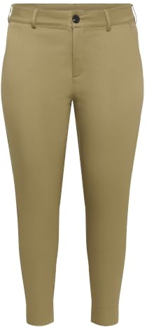 KAFFE CURVE Damen Casual Hose KCleana Damen Hose Slim Fit Große Größen Casual Chino Stoffhose Normale Passform Tapered