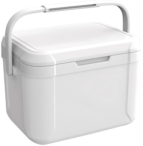 Camping Cooler 5L PU Small Cooler 76H Coooling ＆ 12H Warm Insulated Cooler Hard Lunch Box Cooler Hold 6 Cans Portable Ice Chest with Handle for Picnic, Beach, Grill
