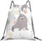 Robben- und Walross-Muster, Rucksack mit Kordelzug, Unisex, Einkaufstasche, Sporttasche, lässiger Tagesrucksack, Sackpack mit Kordelzug