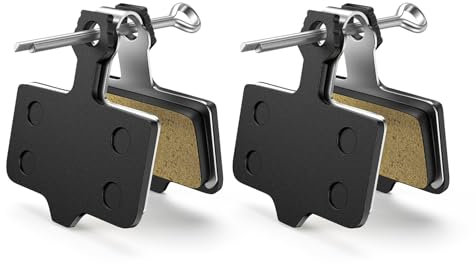 Amitor 2 PCS Bremsbeläge Fahrrad Scheibenbremse, Wirksames Bremsen und Verschleißschutz Fahrrad Bremsbeläge, Hohe Lebensdauer, Disc Brake Pads