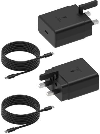 MJXYXCDH 2 Pack 45W USB C Charger Compatible with Samsung, TYPE C Fast Charging for Galaxy S24 Ultra/S24/S24+/S23 Ultra/S23/S23+/S22 Ultra/S22+/S22, USB C Plug with 1.8M Cable