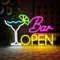 OYCGZV Bar Abierto Luz de Neón, Cócteles Neon Sign para Decoración de Pared Bar Luz de Neón de Pared USB Led Abierto Sign para Cerveza Bar Café Club de Negocios Inicio Pub Man Cave Decoraciones