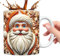 Tazza in ceramica di Babbo Natale – Tazza da tè, tazze di Natale festive | Decorazione per ufficio tazza da caffè in ceramica, tazze da caffè di Babbo Natale, ideali per tazze di Natale e