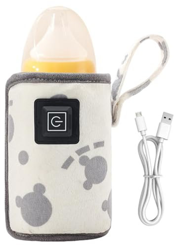 Portable USB Milk Warmer Thermal Bag | Nursing Bottle Heater Bottle Warmer,Feeding Bottle Warmers Rechargeable,Baby Bottle Warmer,Travel Accessories