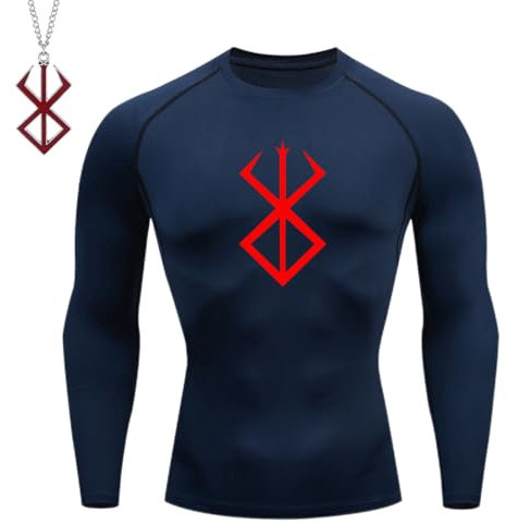 Kompressionsshirt Herren Kurzarm Gym Schnelltrocknend Sport T-Shirt Sommer Compression Trainingsshirt Elastisches Funktionsshirt Atmungsaktives Laufshirt Sportbekleidung + Schlüsselanhänger