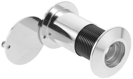 LIFKICH Türspion Edelstahl Mit Glaslinsen Sichtschutz Türzubehör Verstellbar Für Wohnungstüren 46-76mm Mit Abdeckung Zum Schutz Der Privatsphäre