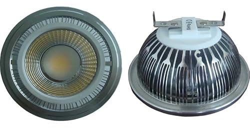 Fengyan Ampoules domestiques, Lot de 4 Spots LED AR111 G53 12 W DC/AC 12 V en Aluminium, sans variateur(Natural White)