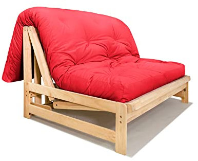 Schlafsofa A-Frame mit Futon, Rot