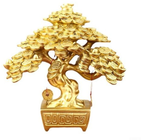 Traditioneller chinesischer Geldbaum, Kunstharz, für Veranda und Garten