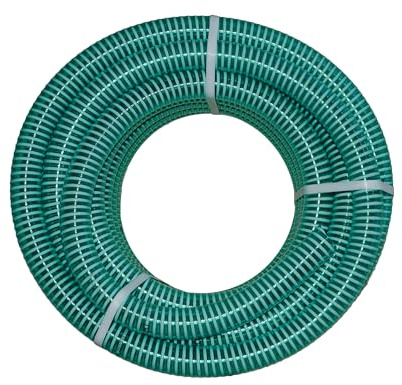 Saugschlauch 1 Zoll (25 mm DN25) 2m - Längen 2–50 m – Ansaugschlauch für Gartenpumpe, Hauswasserwerk & Brunnen – Spiralschlauch verstärkt, flexibel & knickfest – Saugleitung für Wasserpumpen
