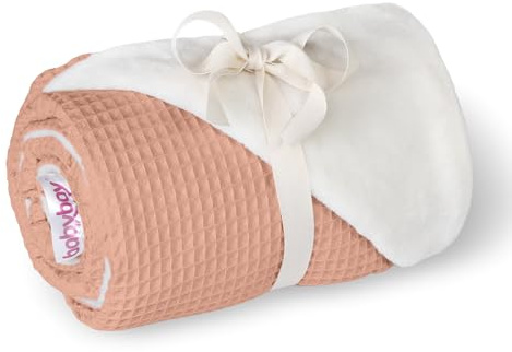 babybay Kuscheldecke 75x100 cm Waffelpiqué, apricot rosé
