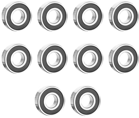 10 Stück 626RS Kugellager Rillenkugellager, Präzisions-Bearing aus Stahl, abgedichtet, vorgemischt, langlebig für RC, 3D-Drucker und Maschinen, Leichtgängige Rotation und geringer Reibungswiderstand
