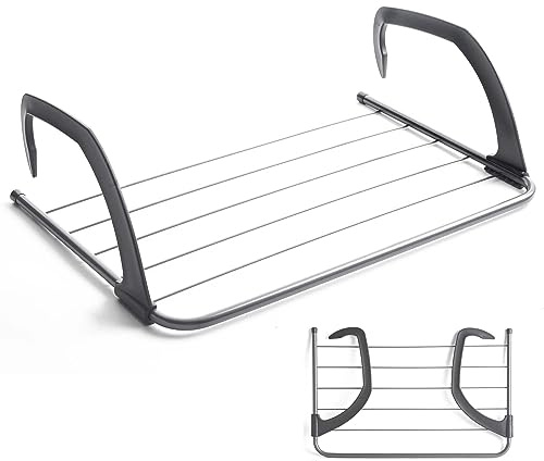OurHouse Over Radiator 3m Clothes Drying Airer, 3 Metre Drying Space, 2 Mounting Arms, Clothes Airer for Radiator, Dry Small Items Quickly, Space & Money Saving Economical Indoor Clothes Drying Rack