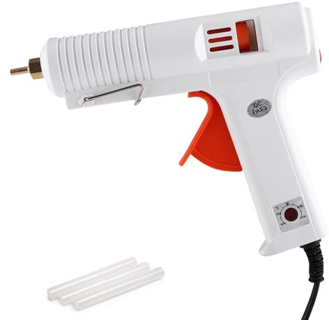 120W Pistola Colla a Caldo, Pistola Incollatrice a Temperatura regolabile 110-220℃, Nucleo riscaldante PTC a temperatura costante, per Progetti Artigianali, Riparazioni