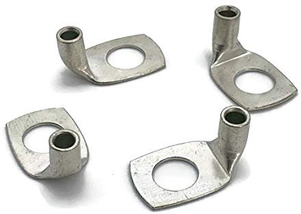 eXODA Kabelschuh gewinkelt 4x Ringöse 10 mm2 M8 Pressöse für Batteriekabel Quetschkabelschuhe