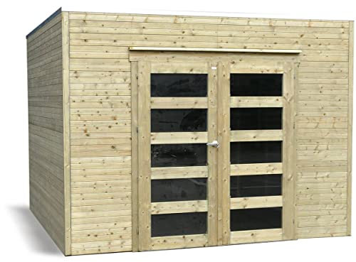 Solid Abri de Jardin en Bois traité Autoclave Bari 8 m²