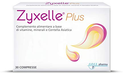 ZYXELLE PLUS, integratore con Centella Asiatica contrasta inestetismi cellulite, Magnesio aiuta a ridurre stanchezza, Zinco sostiene la salute di pelle, unghie e capelli. 30 pezi