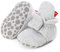 Stivali Invernali per Neonato Unisex Fondo Morbido Antiscivolo Stivali da Neve Bambino Cotone Piatto Pelliccia Calzino Bootie Regolabile (12-18 mesi, D_ Grigio Chiaro)