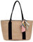 VALICLUD Mode Femmes Sacs De Plage En Paille Et Fourre-Tout Pour Femmes Sac Fourre-Tout En Paille De Grande Capacité - Kaki