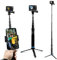 Selfie Stick Hand Grip Tripod Waterproof Aluminum Alloy Pole, Extendable Selfie Monopod for Tripod Mount & Phone Clip for Apple, Android Smartphones,for Gopro Hero 10/9 Camera