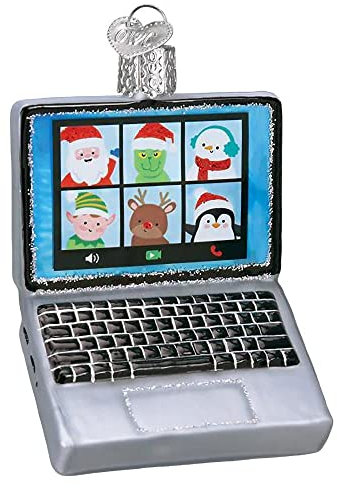 Old World Christmas Virtual Friends Christbaumschmuck aus Glas