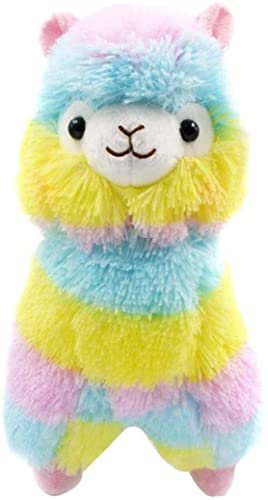 35 cm Regenbogen-Alpaka-Plüschtier, Llama, Stofftier, großes Llamacorn-Alpaka-Puppe, Plüsch, Umarmungskissen, weiches Plüsch-Plüsch-Plüsch-Alpaka-Puppe, Spielzeug, Kindergeschenke