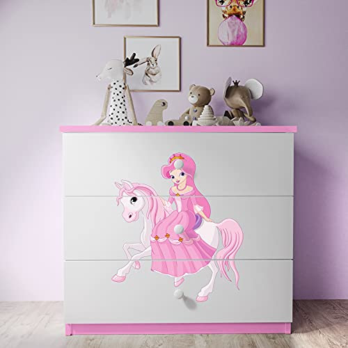 KOCOT KIDS Babydreams Commode d'enfant, Rose, 80,5x41x81
