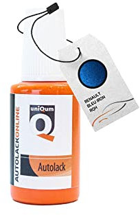 uniQum Autolack Lackstift für Auto Renault BLEU Iron RQH Autolack Reparatur 30 ml