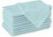 Encasa XO Baumwollstoffservietten | 12er-Set | Größe 43x43 cm | Egg Blue Volltonfarbe | Waschmaschinenfest