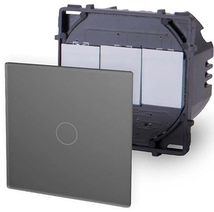 Luxus-Time Point Touch Innenleben Wechselschalter Lichtschalter Wandschalter Modul für UP in Grau