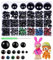 816 Stück 6-30 MM Bunte Sicherheitsaugen für Häkeltiere aus Kunststoff Häkel Augen mit Unterlegscheiben Amigurumi Augen Knopfaugen Puppenaugen für Amigurumi DIY Puppe Plüschtier Ostern Dekorationen