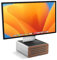 Twelve South HiRise Pro Adjustable Monitor Stand w/Storage - Adjustable Monitor Riser, Desktop Computer Screen Stand for External Monitors, iMac, PC, Dell, LG, Desk Organiser, Silver