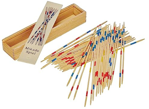 Juego de Mesa de Madera Shangai Mikado multijugador de Estrategia 41 Palos con Caja Plegable Divertida en Familia
