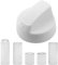 SPARES2GO Control Knob Dial Switch for Air Fryer Mini Oven Multi Cooker (White)