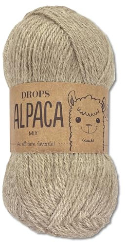 Frida's Wollhaus Drops 50 g Alpaca Alpaka Wolle Garn Häkeln Stricken weich 51 Farben (mix 2020 | Hellnougat)