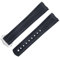 NRYCR 20mm Band FKM Fluorous Gummi Gebogene Ende Für Omega Seamaster 300 Tauchen Edelstahl Falten Schnalle Ersatz Uhrenarmbänder, 20 mm, Achat