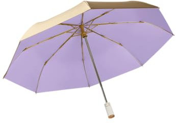 erised's bifrost Regenschirm Taschenschirm ø 100 cm mit Auf zu Automatik Ergonomischem Griff Design,Gold Beschichtung Gegen Feuchtigkeitsschäden,UV Schutz,für Herren/Damen/Mädchen