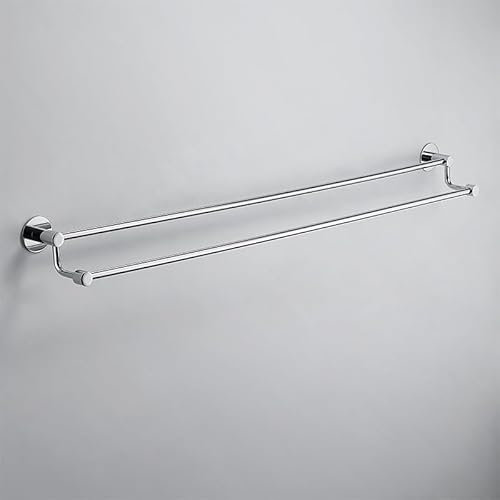 Badezimmer Nicht perforierter Handtuchhalter Einstab-Bad-Pendelleuchte Badezimmer Wand-Badetuchhalter, 50cm Lange Doppelstange