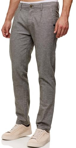 Indicode Herren INRemy Chinohose aus Baumwollmischung | Herrenhose Freizeithose für Männer Army, 32/32