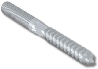 Schraubrohrschellen Rohrschelle Stahl verzinkt Verschiedene Größen (Doppelgewindebolzen, M12 x 200mm / 1 Stück)