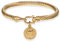 Cupimatch Armband Edelstahl Religiöse Armspange: Kabel Armreif Damen Herren Armband Exorzismus Heilige Schmuck Geschenk für Frauen Männer zu Geburtstag Valentinstag Gold