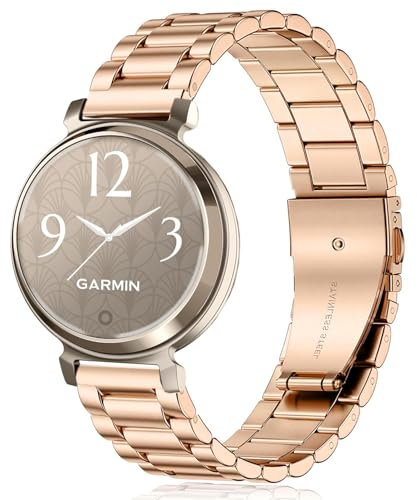 Issinlky Metall armband für Garmin Lily 2, 14MM Edelstahlband für Garmin Lily 2 Damen