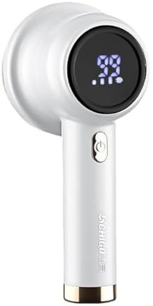 Lint Remover Electric 8w Fabric Lint Shaver Type-C USB Rechargeable Pilling Bobble Remover Effective for Dress Coats Sweater Couch Bed Sheet Trousers Blanket with 2 Replacement Heads (White)