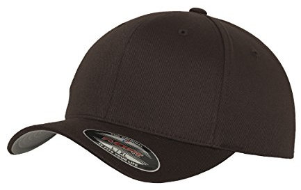 GIDUTEX Flexfit Unisex Wooly Combed Cap inkl. Schlüsselband graue Unterseite Baseball Cap Basecap (DE/NL/SE/PL, Alphanumerisch, L, XL, Brown)