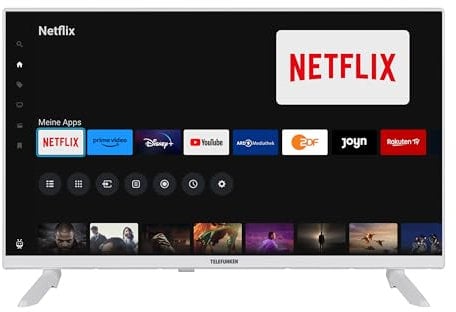 Telefunken Fernseher 32 Zoll Smart TV powered by TiVo (Full HD, HDR, Triple-Tuner, 6 Monate HD+ inkl.) XF32TO750S-W