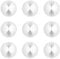 Jeffdad 9 Pack White Cable Clips, Phone Charger Holders for Cords, Cable Management Wire Clips Organizer for Desk Nightstand Car Phone Charger