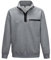 MANLUODANNI Pullover Herren Langarmshirt Herren Sweatshirt Longsleeve mit Taschen Klassisch Pullover Karierten Jacquard Sweatshirt Grey 2XL