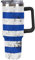 KWQDOZF Vaso de acero inoxidable con pajita y bandera de Uruguay retro - Botella de agua aislada de 40 oz - Taza térmica para el hogar, la oficina o el automóvil